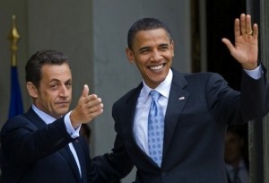 Nicolas Sarkozy et Barack Obama