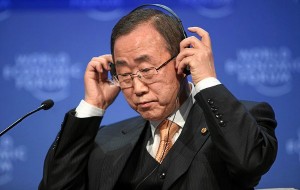 Ban Ki-moon, Secretary-General of the United Nations, spoken at the World Economic Forum Annual Meeting in Davos Municipality, Graubünden Canton on January 29, 2009, par World Economic Forum (via Flickr CC)